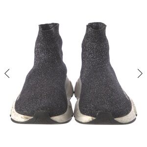 Balenciaga Black and Gray Women's Sock Sneakers